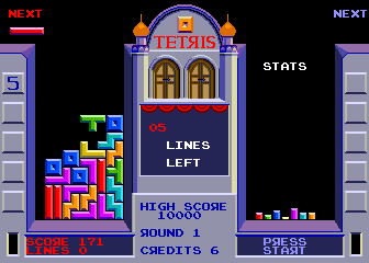Tetris (Atari Games) (set 1) Screenshot 1